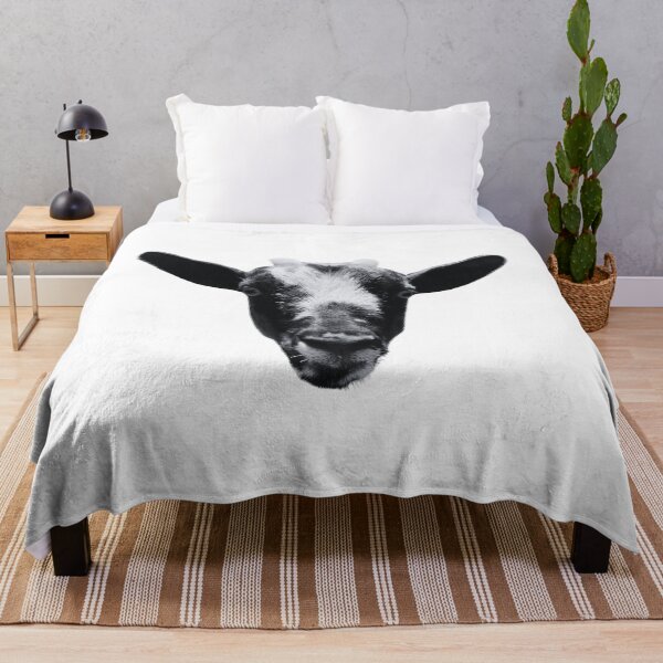 Item preview, Floating goat head - black and white designed and sold by Dryft7.