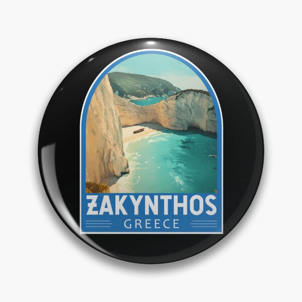 Item preview, Zakynthos Greece Travel Art Emblem designed and sold by KrisSidDesigns.