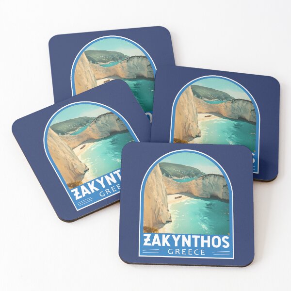 Item preview, Zakynthos Greece Travel Art Emblem designed and sold by KrisSidDesigns.