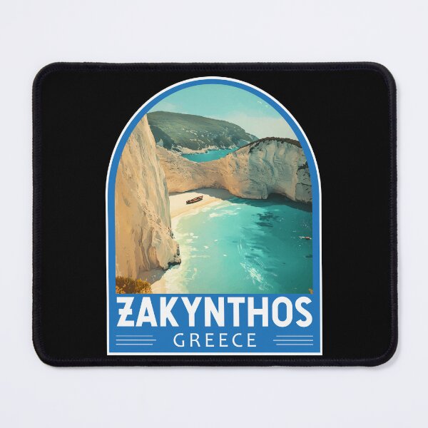 Item preview, Zakynthos Greece Travel Art Emblem designed and sold by KrisSidDesigns.