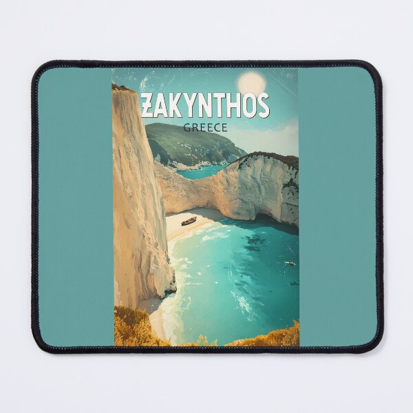 Item preview, Zakynthos Greece Illustration Travel Art Vintage designed and sold by KrisSidDesigns.