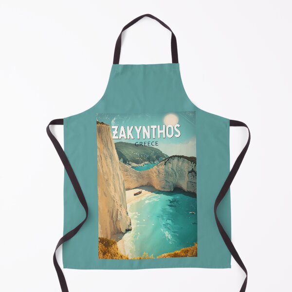 Item preview, Zakynthos Greece Illustration Travel Art Vintage designed and sold by KrisSidDesigns.