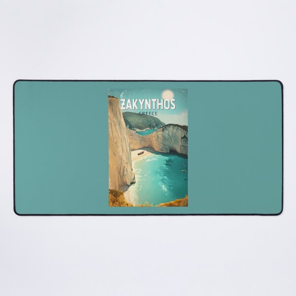 Item preview, Zakynthos Greece Illustration Travel Art Vintage designed and sold by KrisSidDesigns.