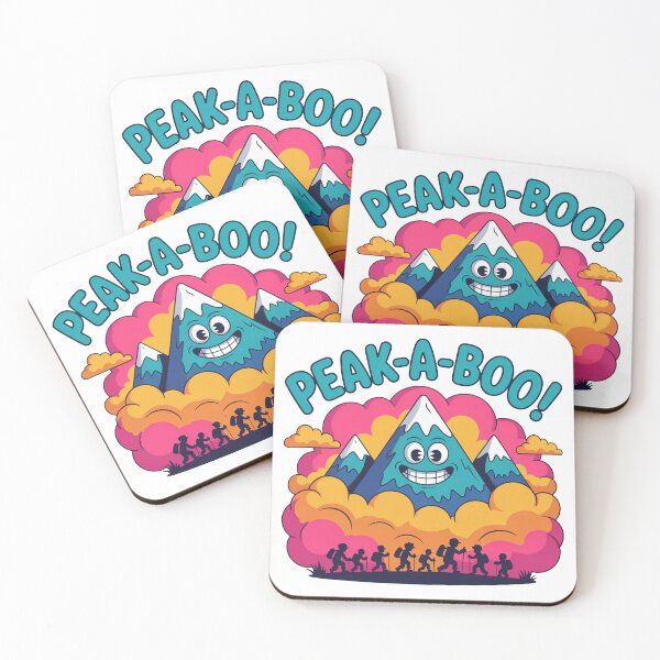Item preview, Peak-A-Boo Funny Cartoon Mountain Design designed and sold by MonkiFlipp.