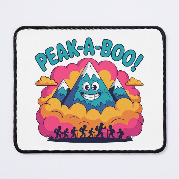 Item preview, Peak-A-Boo Funny Cartoon Mountain Design designed and sold by MonkiFlipp.