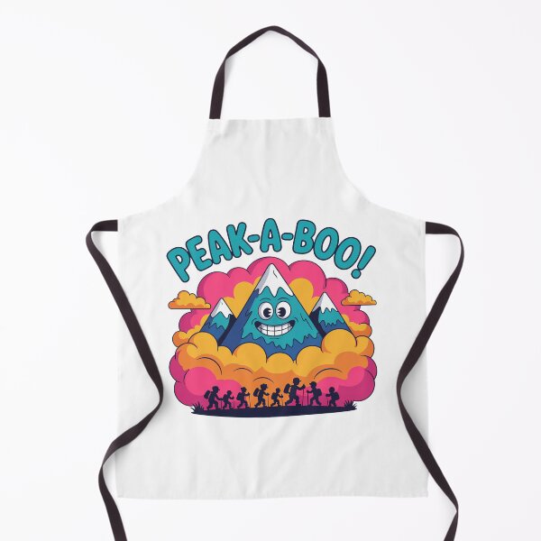 Item preview, Peak-A-Boo Funny Cartoon Mountain Design designed and sold by MonkiFlipp.