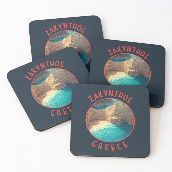 Item preview, Zakynthos Greece Retro Distressed Circle designed and sold by KrisSidDesigns.
