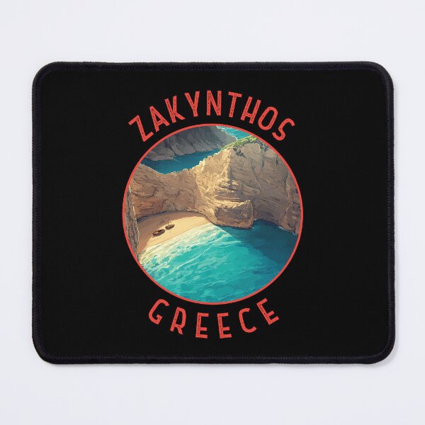Item preview, Zakynthos Greece Retro Distressed Circle designed and sold by KrisSidDesigns.