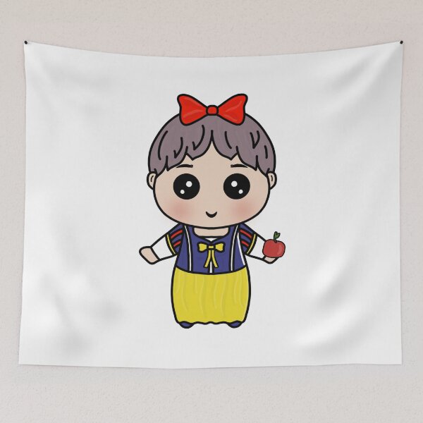 Item preview, BTS V Taehyung Snow White Chibi Kpop designed and sold by hevysz.