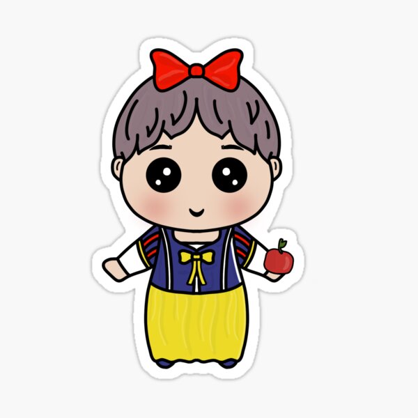 Item preview, BTS V Taehyung Schneewittchen Chibi Kpop designed and sold by hevysz.