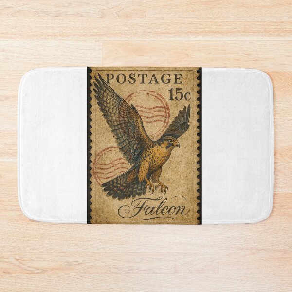 Item preview, Majestic Falcon Vintage Stamp – Collector’s Treasure designed and sold by ForeverPrintsOK.