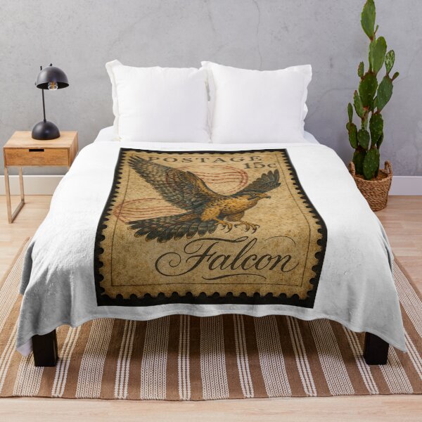 Item preview, Majestic Falcon Vintage Stamp – Collector’s Treasure designed and sold by ForeverPrintsOK.