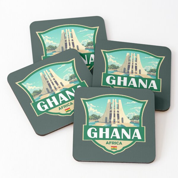 Item preview, Ghana Illustration Retro Badge designed and sold by KrisSidDesigns.