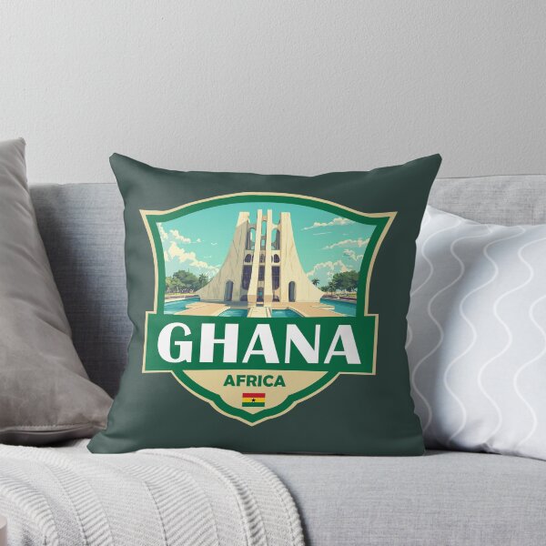 Item preview, Ghana Illustration Retro Badge designed and sold by KrisSidDesigns.