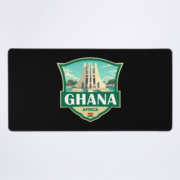 Item preview, Ghana Illustration Retro Badge designed and sold by KrisSidDesigns.