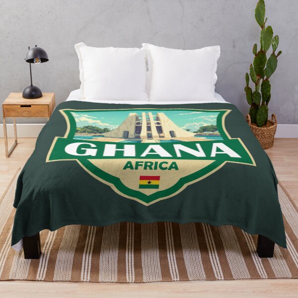 Item preview, Ghana Illustration Retro Badge designed and sold by KrisSidDesigns.