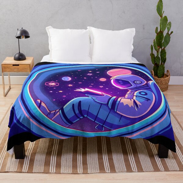 Item preview, Neon Space Astronaut Reading Book in Galaxy Window designed and sold by AbdS07.