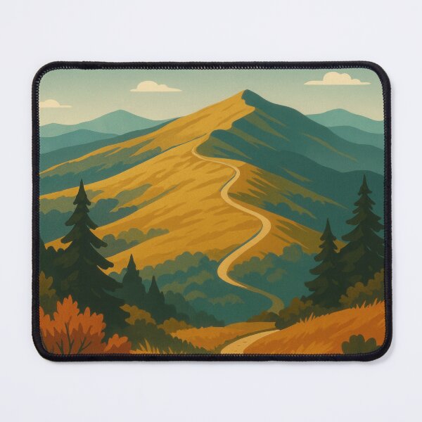 Item preview, Golden Trail Through Bieszczady Hills designed and sold by Flying Doggo.