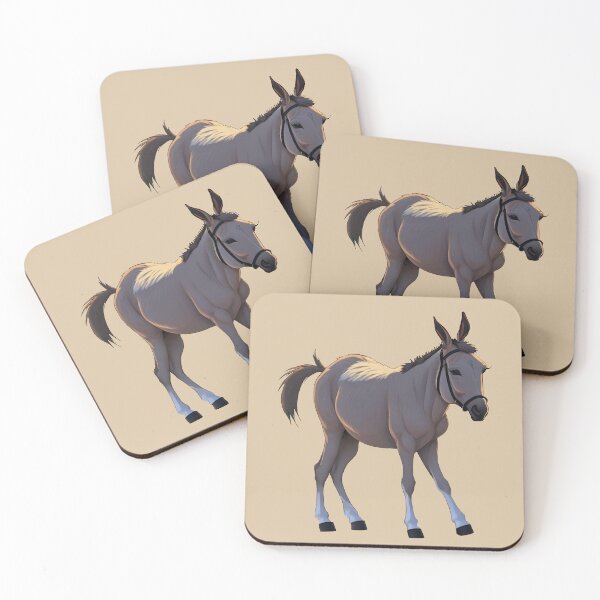 Item preview, Stubborn donkey, natural colors, standing designed and sold by HA-Design-Kunst.