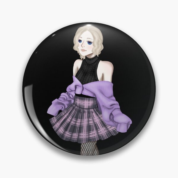 Item preview, Portrait of a young girl in fashionable checked skirt and casual sweater with relaxed expression designed and sold by katecheerycake.