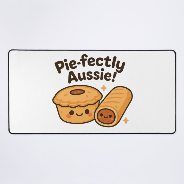Item preview, Pie-fectly Aussie - Cute Kawaii Meat Pie Australian Food Design designed and sold by POPDOTSHOP.