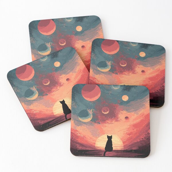 Item preview, Celestial Cat between Stars designed and sold by MidArtForge.