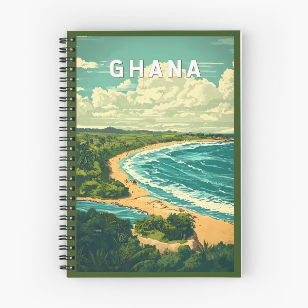 Item preview, Ghana Illustration Travel Art Vintage designed and sold by KrisSidDesigns.