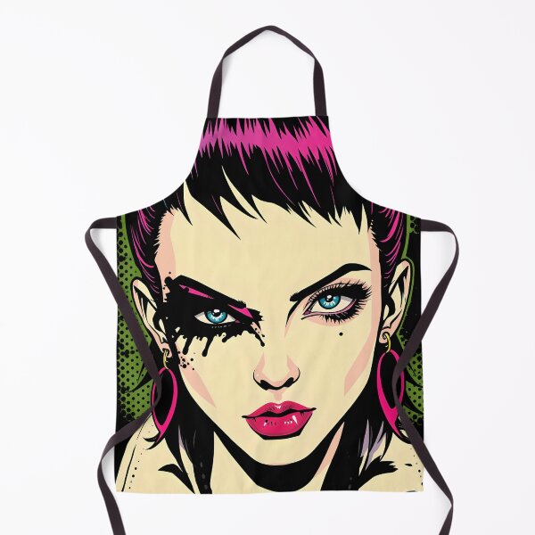 Item preview, Bold Punk Girl Portrait with Intense Gaze designed and sold by AbdS07.