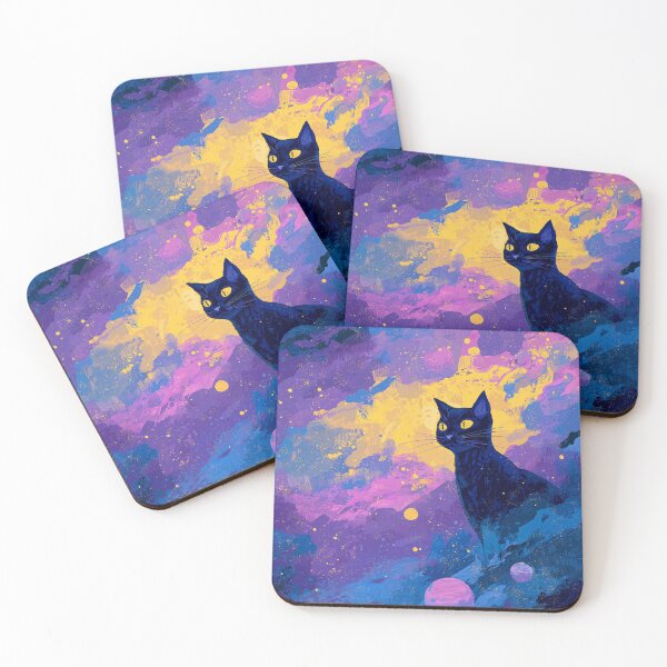 Item preview, Celestial Cat between Stars designed and sold by MidArtForge.