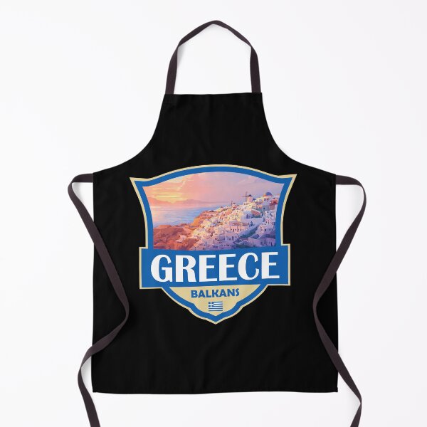 Item preview, Greece Illustration Retro Badge designed and sold by KrisSidDesigns.