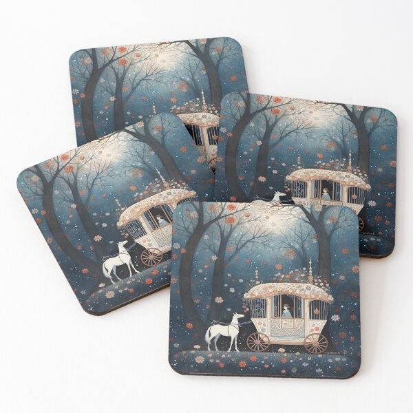 Item preview, Elegant Fairy Carriage in Enchanted Forest designed and sold by hobakmacha.