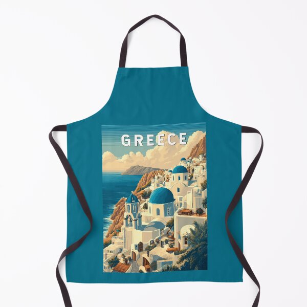 Item preview, Greece Illustration Travel Art Vintage designed and sold by KrisSidDesigns.