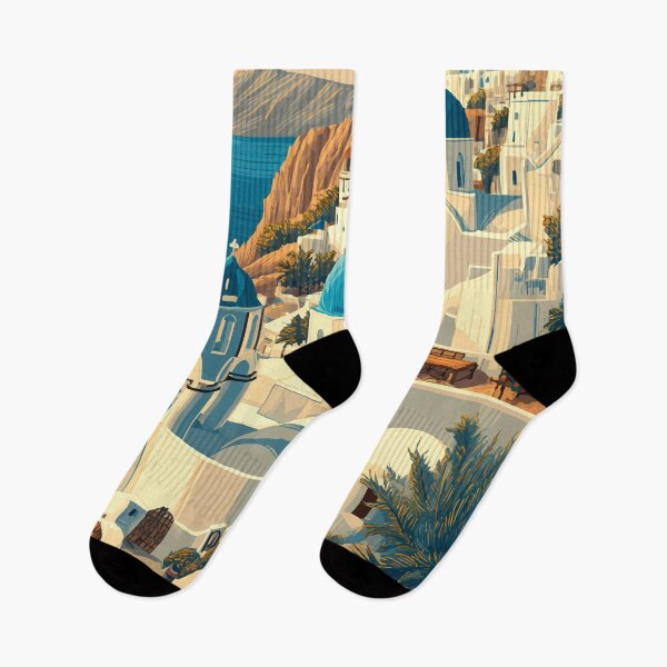Item preview, Greece Illustration Travel Art Vintage designed and sold by KrisSidDesigns.