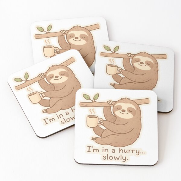 Item preview, Sloth's Slow Coffee Break designed and sold by Amelia Design.