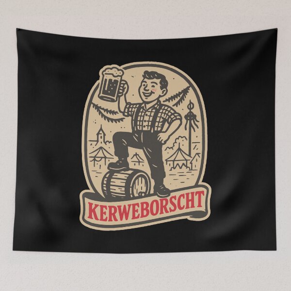 Item preview, Village lad Kerweborscht at fest time designed and sold by Boogosh.