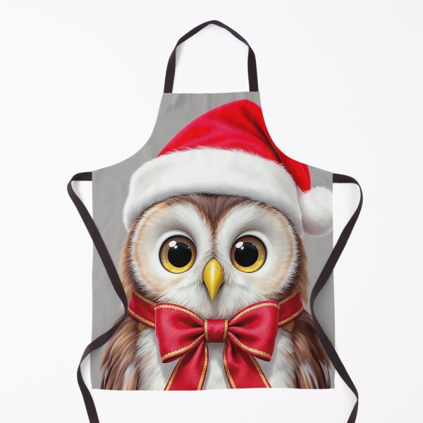Item preview, Christmas Owl in Santa Hat Festive Bird Character designed and sold by acceleratorhams.
