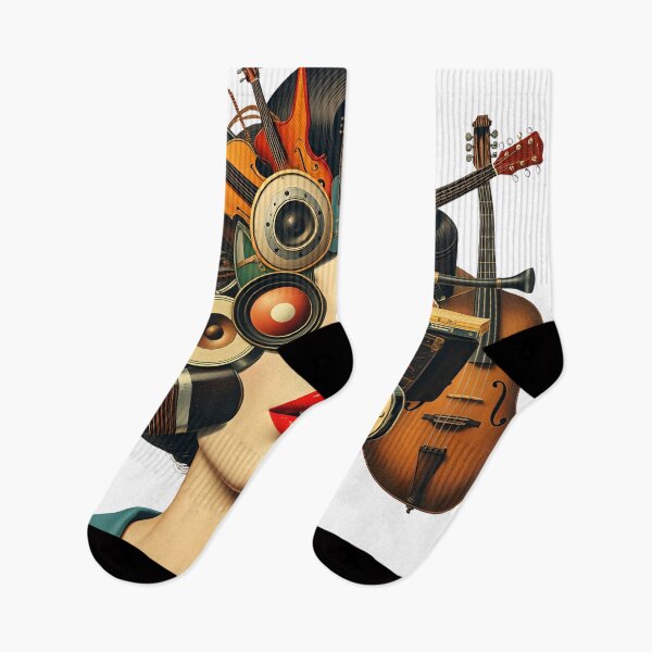 Item preview, Musical Woman with Instrument Head Surreal Design designed and sold by AbdS07.