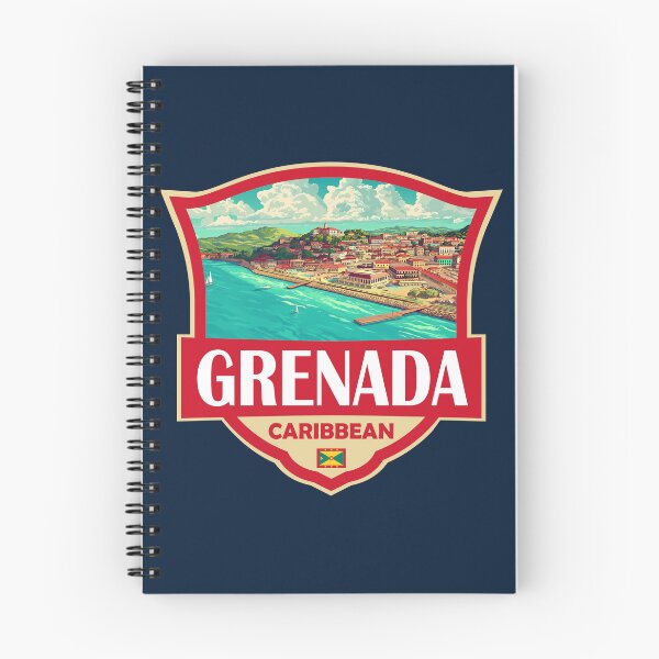 Item preview, Grenada Illustration Retro Badge designed and sold by KrisSidDesigns.