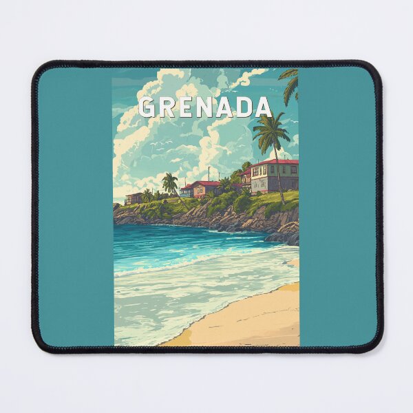 Item preview, Grenada Illustration Travel Art Vintage designed and sold by KrisSidDesigns.