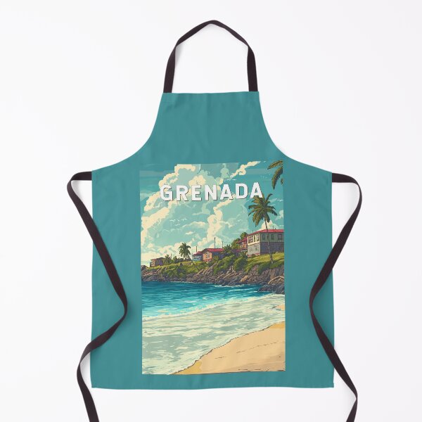 Item preview, Grenada Illustration Travel Art Vintage designed and sold by KrisSidDesigns.