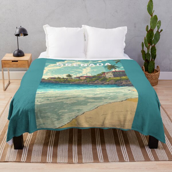 Item preview, Grenada Illustration Travel Art Vintage designed and sold by KrisSidDesigns.