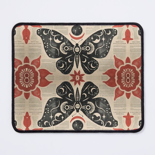 Item preview, Vintage Newspaper Moth designed and sold by Napxcha.