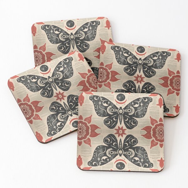 Item preview, Vintage Newspaper Moth designed and sold by Napxcha.