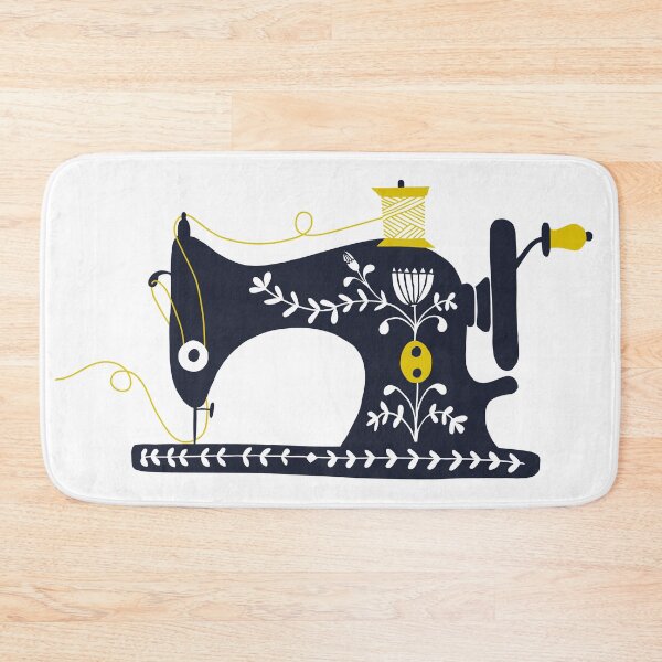 Item preview, Black Retro Sewing Machine designed and sold by Jane Farnham.