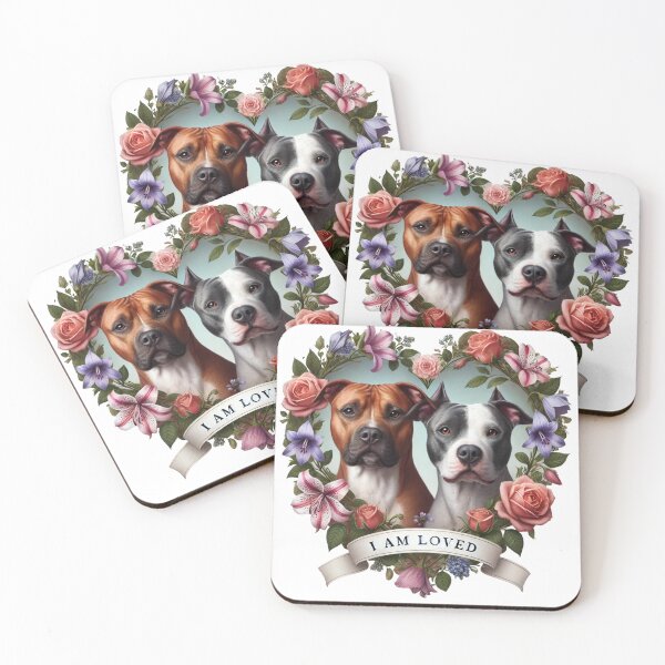 Item preview, I am Loved Pitbulls designed and sold by My Pitbull Place.