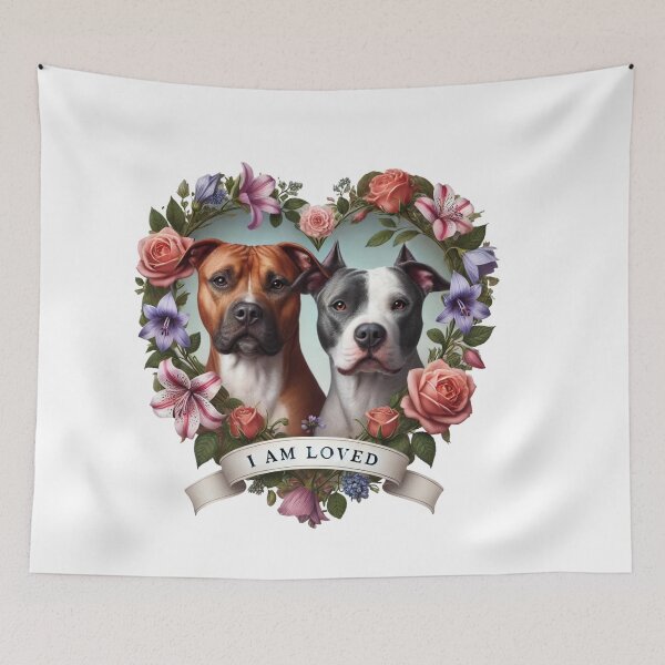 Item preview, I am Loved Pitbulls designed and sold by My Pitbull Place.