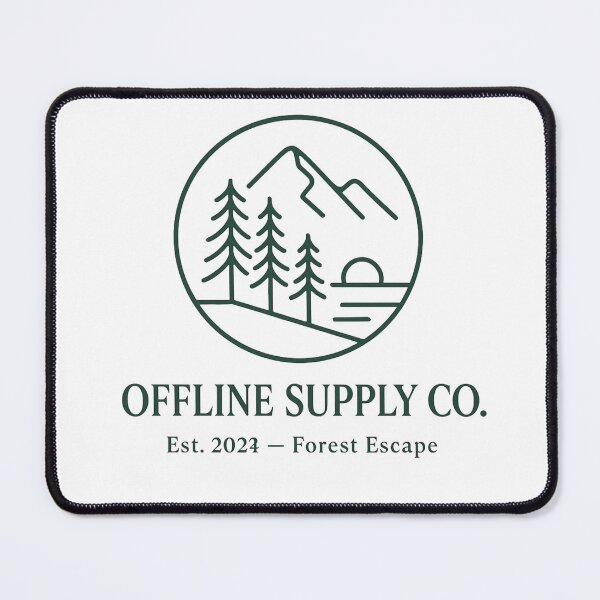 Item preview, Minimalist forest logo – Offline Supply Co. designed and sold by ADROO.