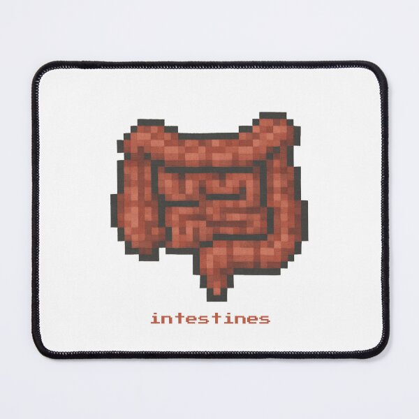 Item preview, intestines anatomy pixelart funny health retro organ digest designed and sold by 88DesignStudio.