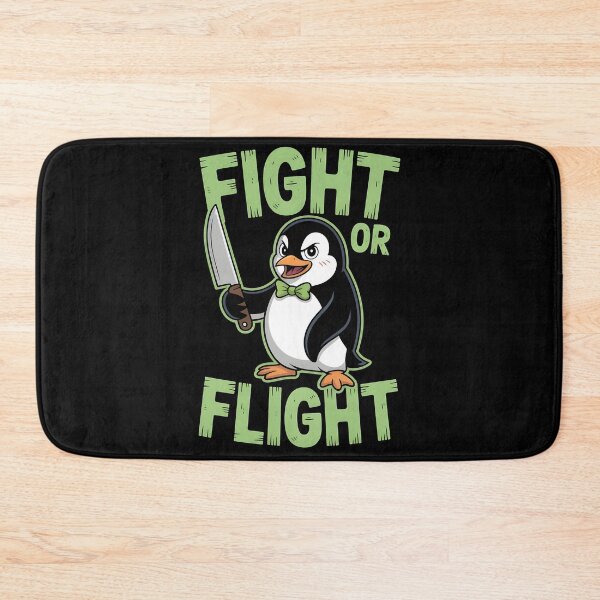 Item preview, Fight Or Flight Meme Penguin designed and sold by Redgiant87x.