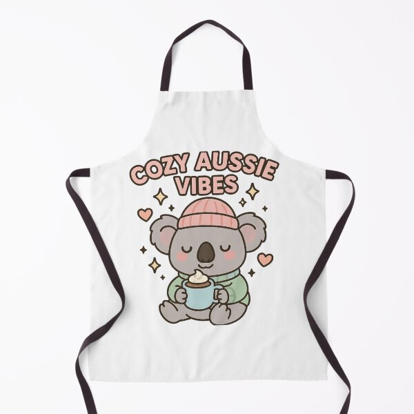 Item preview, Cozy Aussie Vibes – Kawaii Koala with Hot Chocolate designed and sold by POPDOTSHOP.